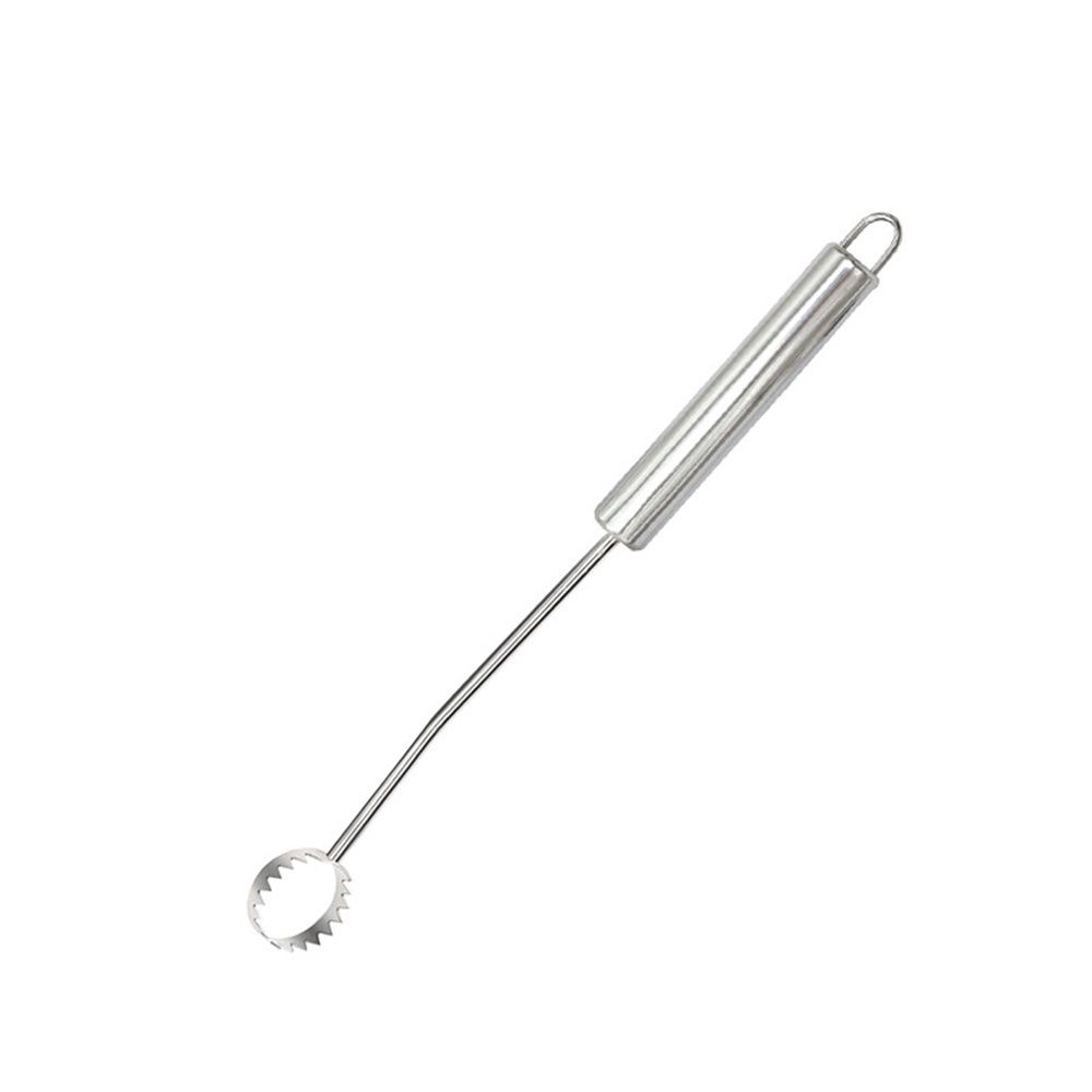 Stainless Steel Lung Remover, Textured Handle, Angled Head, Easy Clean Materials,Lung Scraper of Chicken V1192-AZ-W-1044