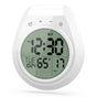 Shower Timer Clock Waterproof, Digital Bathroom Kitchen Wall Clock with LCD Display, 12/24 Hour Format, V1192-AZ-W-1048