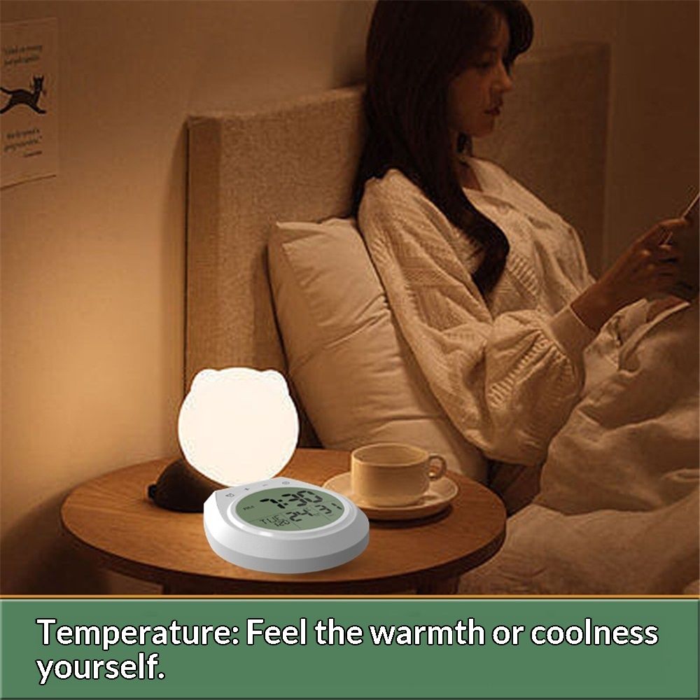 Shower Timer Clock Waterproof, Digital Bathroom Kitchen Wall Clock with LCD Display, 12/24 Hour Format, V1192-AZ-W-1048