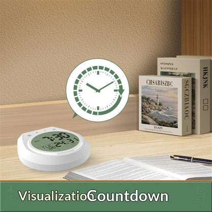 Shower Timer Clock Waterproof, Digital Bathroom Kitchen Wall Clock with LCD Display, 12/24 Hour Format, V1192-AZ-W-1048