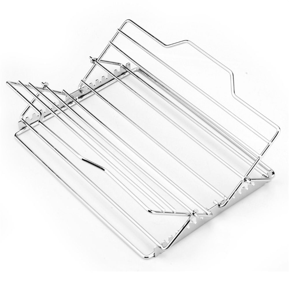Adjustable Roasting Rack for 27.6 * 26.2 * 1.8cm, Stainless Steel Turkey Rack Insert - Fits Oven, Smoker & V1192-AZ-W-1052