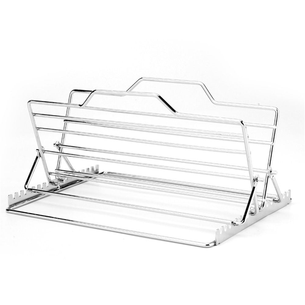 Adjustable Roasting Rack for 27.6 * 26.2 * 1.8cm, Stainless Steel Turkey Rack Insert - Fits Oven, Smoker & V1192-AZ-W-1052