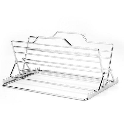 Adjustable Roasting Rack for 27.6 * 26.2 * 1.8cm, Stainless Steel Turkey Rack Insert - Fits Oven, Smoker & V1192-AZ-W-1052