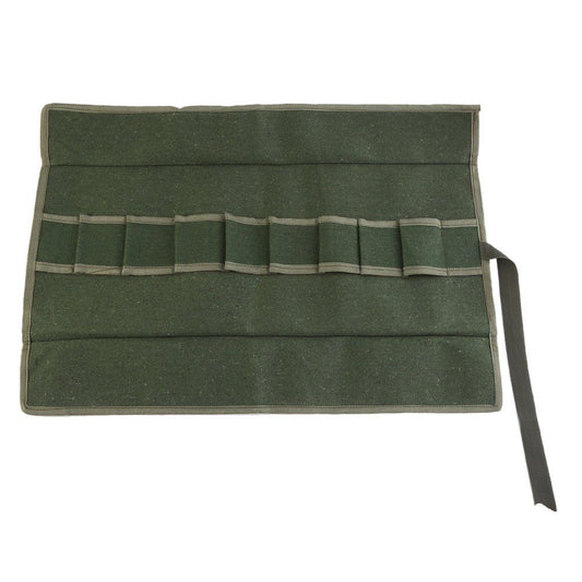 Bonsai Tools Pocket Multifunctional Carrying Roll Bag 10 Pockets Canvas Spanner Wrench Tool Roll Up Storage V1192-AZ-W-1055