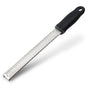 Lemon Zester, Stainless Steel Kitchen Cheese Grater, Plastic Cover Ergonomic Soft Black Handle(black) V1192-AZ-W-1058
