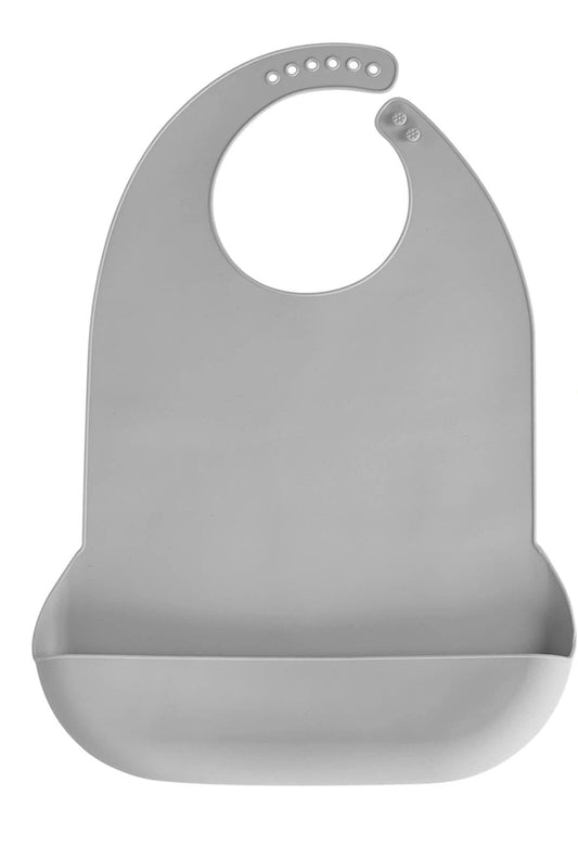 Adjustable Silicone Adult Bib, Washable Bib for Men & Women, Waterproof bib for Elderly with Crumb V1192-AZ-W-1060