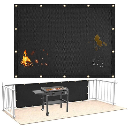 Fireproof Grill Heat Shield to Protect Deck Fence from Grill Heat, Heat Shield for Wood Stove, Stove Wall V1192-AZ-W-1062