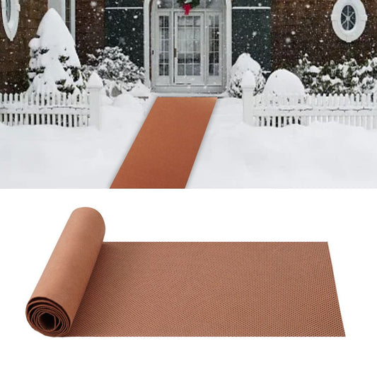 1 Pack 15.7 x 80 Inch No-Slip Ice and Snow Carpet Mats- Natural Coconut Fiber Carpet Anti-Slip Coir Mat for V1192-AZ-W-1064