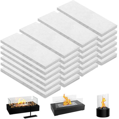 48PCS Ceramic Wool Wick for Tabletop Fire Pit, Table Top Firepit Sponge Fuel Core for Bioethanol Rubbing V1192-AZ-W-1066