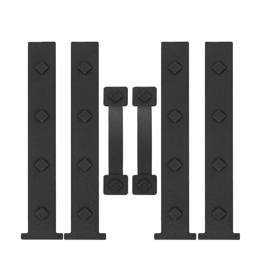 Garage Door Magnetic Decorative Hardware, 6 Pieces Rectangle Garage Door Magnets Accents Curb Appeal Faux V1192-AZ-W-1070