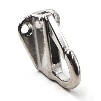 Spring Snap Attach Rope Hook, SS 316 Fender Spring Fending Hook Marine Clothes Boat Hardware (4pcs) V1192-AZ-W-1075