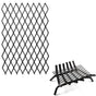 Fireplace Grate Ember Retainer,12x7inches Steel Fireplace Ember Retainer Mesh,Metal Ember Retainer for Use on V1192-AZ-W-1077