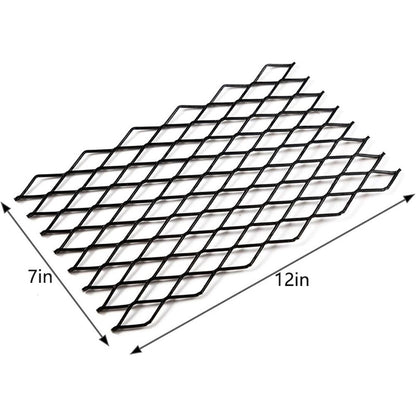 Fireplace Grate Ember Retainer,12x7inches Steel Fireplace Ember Retainer Mesh,Metal Ember Retainer for Use on V1192-AZ-W-1077