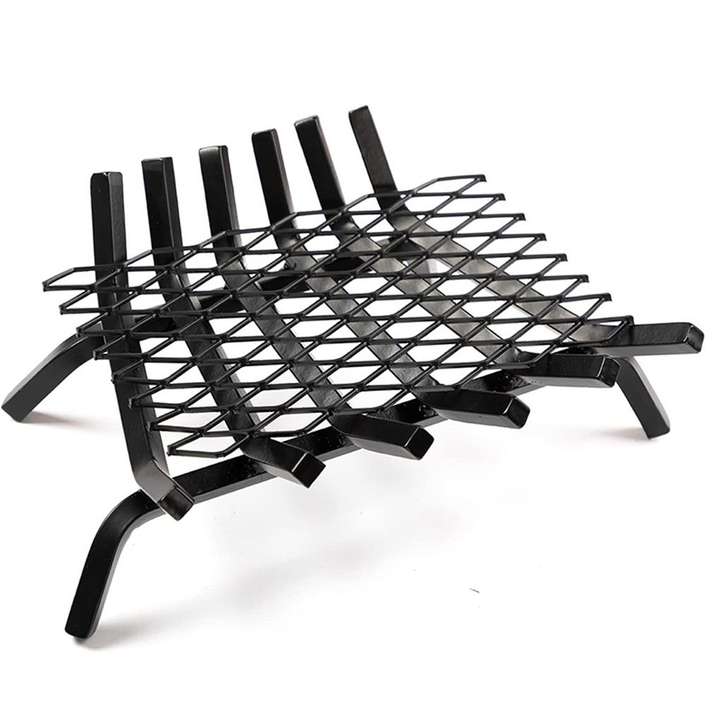 Fireplace Grate Ember Retainer,12x7inches Steel Fireplace Ember Retainer Mesh,Metal Ember Retainer for Use on V1192-AZ-W-1077