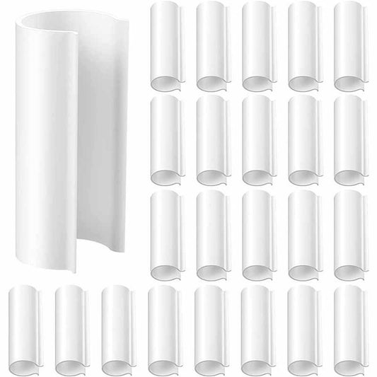 32 Pcs PVC Pipe Clips Pool Cover Clamps for Above Ground Pool Greenhouses, Row Covers, Garden, Shelters, Bird V1192-AZ-W-1081