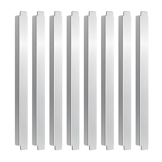 8Pcs 12 Inch Stainless Steel Adaptor Bar Table Adapter Bar Long Divider Metal Food Divider for Restaurant V1192-AZ-W-1083
