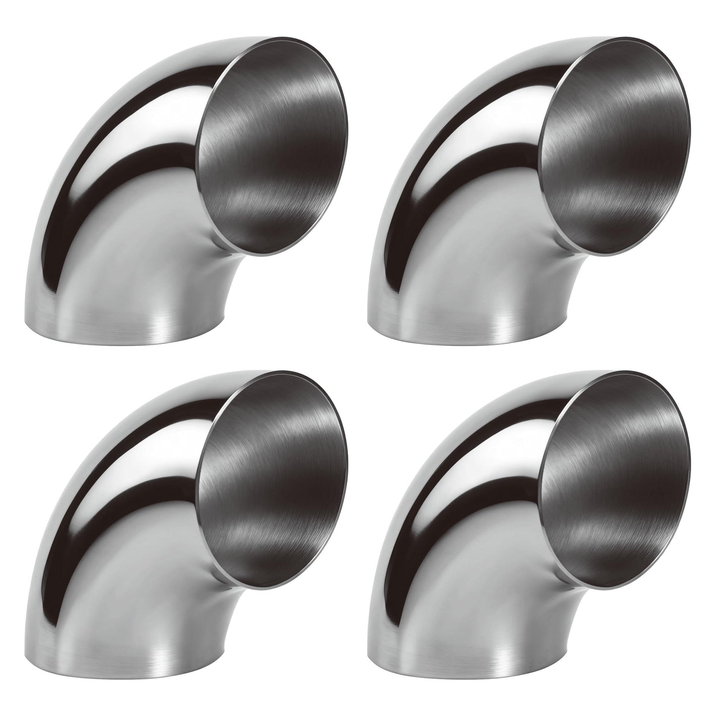 3 Inch 90 Degree 304 Stainless Steel Bend Tube Exhaust Elbow Pipe for Car Customized Modified Exhaust V1192-AZ-W-1085