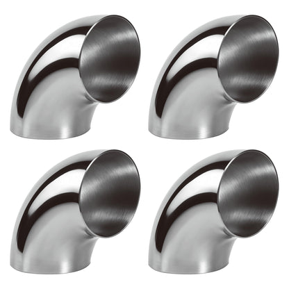 3 Inch 90 Degree 304 Stainless Steel Bend Tube Exhaust Elbow Pipe for Car Customized Modified Exhaust V1192-AZ-W-1085