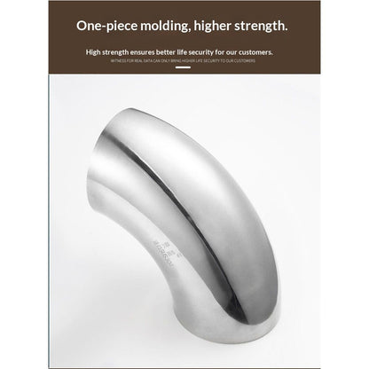 3 Inch 90 Degree 304 Stainless Steel Bend Tube Exhaust Elbow Pipe for Car Customized Modified Exhaust V1192-AZ-W-1085