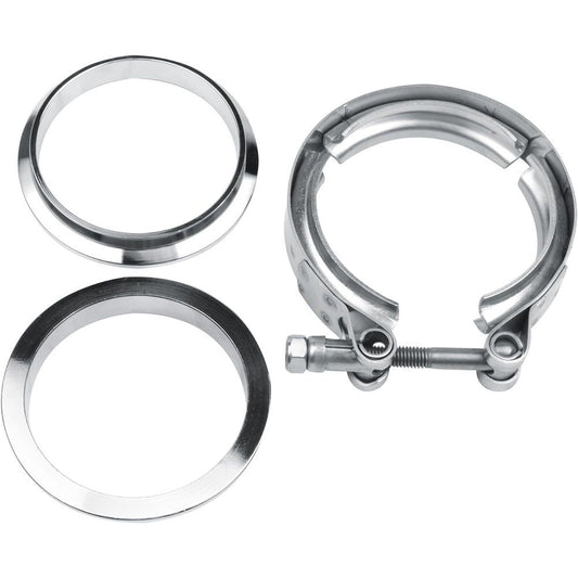 3.0 Inch V Band Clamp for Flange Kit Stainless Steel (with flanges) 304 Stainless Steel, for Turbo Exhaust V1192-AZ-W-1086