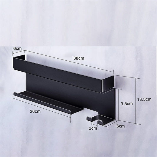 7 in 1 Storage Hair Dryer Holder for Curling Iron Accessories, Hair Tool Organizer Wall Mount, Curling Iron V1192-AZ-W-1087