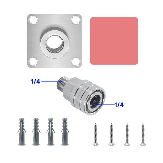 Pressure Washer Gun Holder, Foam Cannon Holder, 1/4" Quick Connect Foam Cannon Wall Mount, Foam Gun Storage V1192-AZ-W-1089