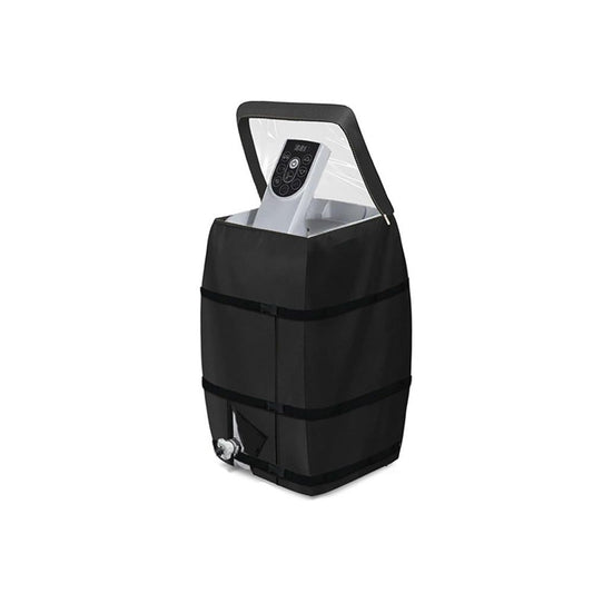 Hot Tub Spa Heater Pump Cover with Transparent PVC Top Window and Zipper Opening,Heavy Duty Waterproof V1192-AZ-W-1090