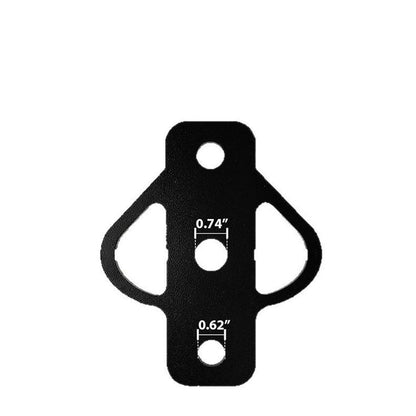 3-Way Hitch Adapter with 3/4" Hardware Included - Golf Carts Garden Tractors Trailers Lawn Mowers Chains and V1192-AZ-W-1093