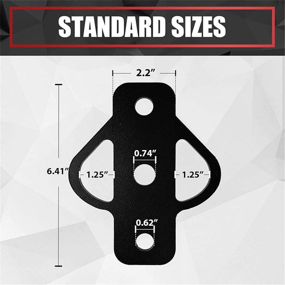 3-Way Hitch Adapter with 3/4" Hardware Included - Golf Carts Garden Tractors Trailers Lawn Mowers Chains and V1192-AZ-W-1093