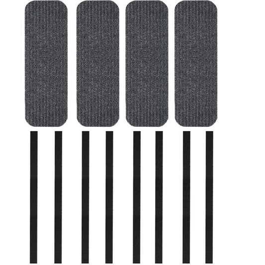 RV Step Covers 4 Pack 24" Wide x 7.5" Deep Camper Step Covers, Non Slip RV Stair Treads for Travel Trailers, V1192-AZ-W-1097