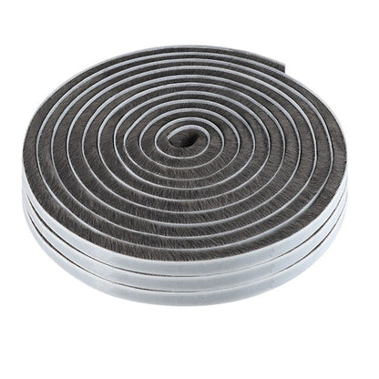33 Ft Gray Self-Adhesive Soundproofing Weather Stripping for Doors and Windows, 0.35" Wide x 0.2" Thick V1192-AZ-W-1101