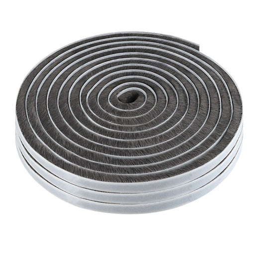 33 Ft Gray Self-Adhesive Soundproofing Weather Stripping for Doors and Windows, 0.35" Wide x 0.2" Thick V1192-AZ-W-1101