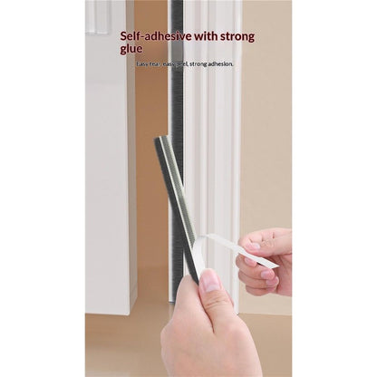 33 Ft Gray Self-Adhesive Soundproofing Weather Stripping for Doors and Windows, 0.35" Wide x 0.2" Thick V1192-AZ-W-1101