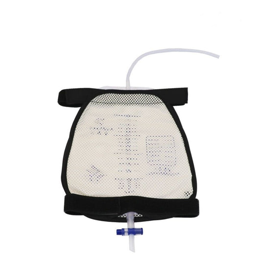 Leg Bag Mesh Holder with Pocket for Urine Collection Bags Nephrostomy Foley Urinary Catheter Stabilization V1192-AZ-W-1103