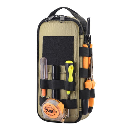 Portable Small Tool Bag, Heavy Duty Tool Pouch Bag, Durable Multiple Pockets Tool Hand Bag for Electricians, V1192-AZ-W-1113