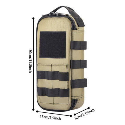 Portable Small Tool Bag, Heavy Duty Tool Pouch Bag, Durable Multiple Pockets Tool Hand Bag for Electricians, V1192-AZ-W-1113