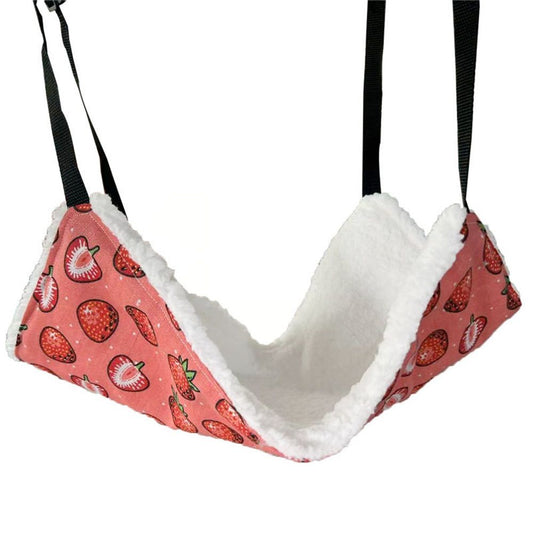 Cat Hammock Bed for Cage - 22x18 inch Adjustable Hanging Cat Bed Reversible hammocks for Indoor Cats, Soft V1192-AZ-W-1114