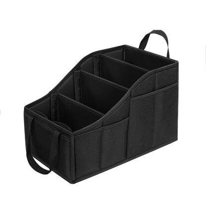 Car Seat Organizer Backseat Car Organizer with 4 Compartments, 4 Cup Holders and 7 Mesh Pockets for Front and V1192-AZ-W-1119