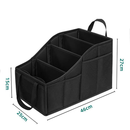 Car Seat Organizer Backseat Car Organizer with 4 Compartments, 4 Cup Holders and 7 Mesh Pockets for Front and V1192-AZ-W-1119