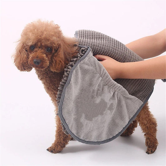 Microfiber Dog Bath Towel - Super Absorbent Dog Towels for Drying Dogs Large & Small, Quick Dry Pet Towel V1192-AZ-W-1121