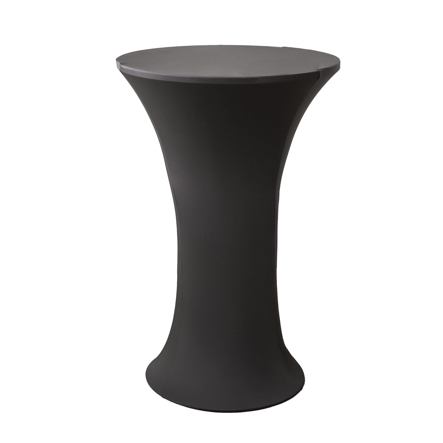 24x43 Inch Black Cocktail Table Cloth Fitted Round Bar Table Stretch Highboy Cocktail Table Covers for V1192-AZ-W-1122