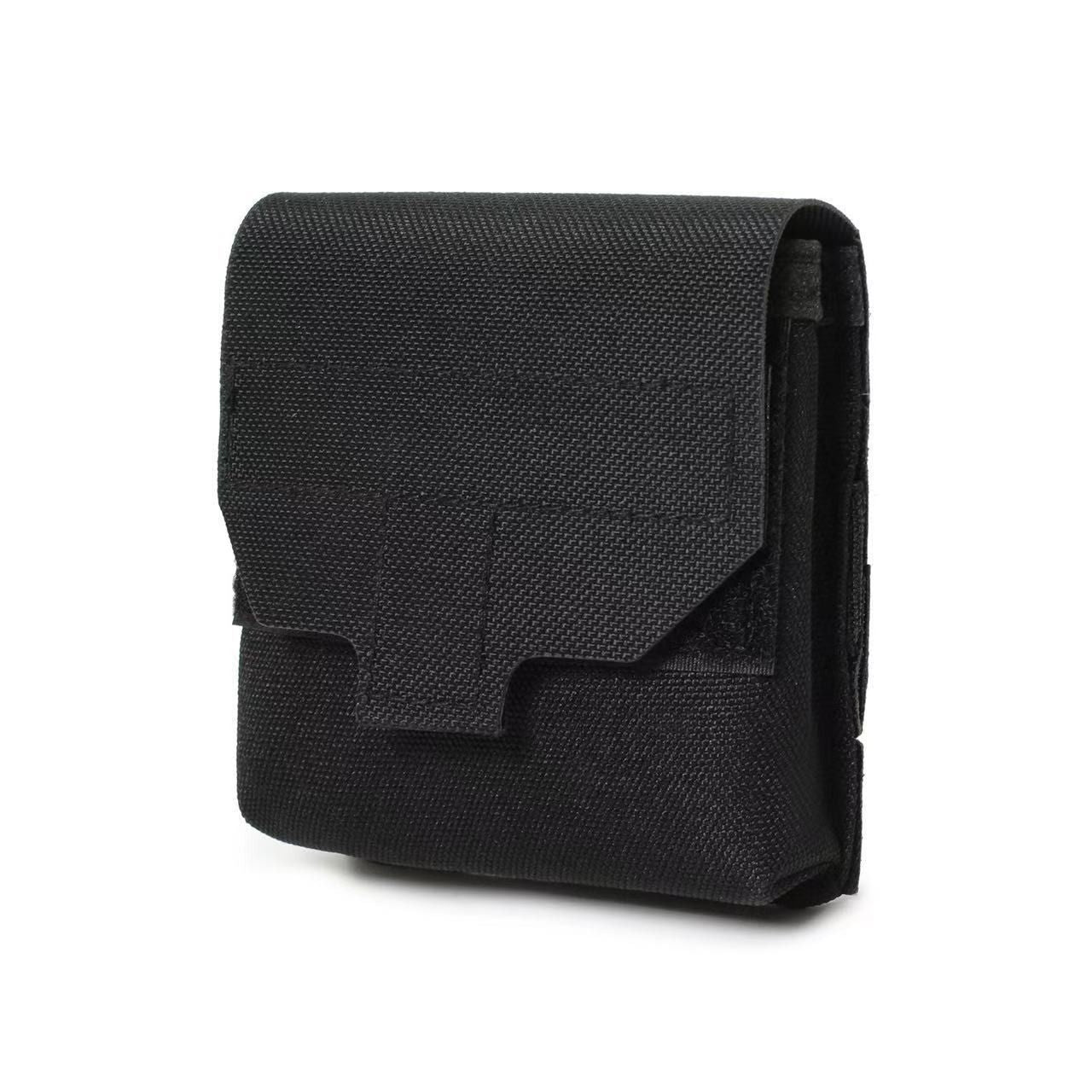 Mini Utility Pouch Essential Pouch General Purpose Micro Pouch Flashlight Earplug Bag Fit Vest and Belt(black) V1192-AZ-W-1127