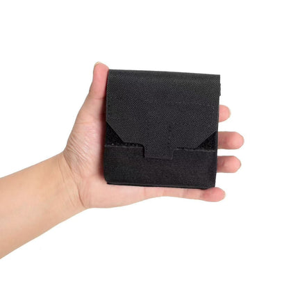 Mini Utility Pouch Essential Pouch General Purpose Micro Pouch Flashlight Earplug Bag Fit Vest and Belt(black) V1192-AZ-W-1127