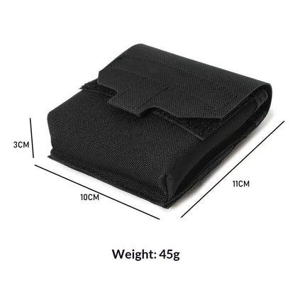 Mini Utility Pouch Essential Pouch General Purpose Micro Pouch Flashlight Earplug Bag Fit Vest and Belt(black) V1192-AZ-W-1127