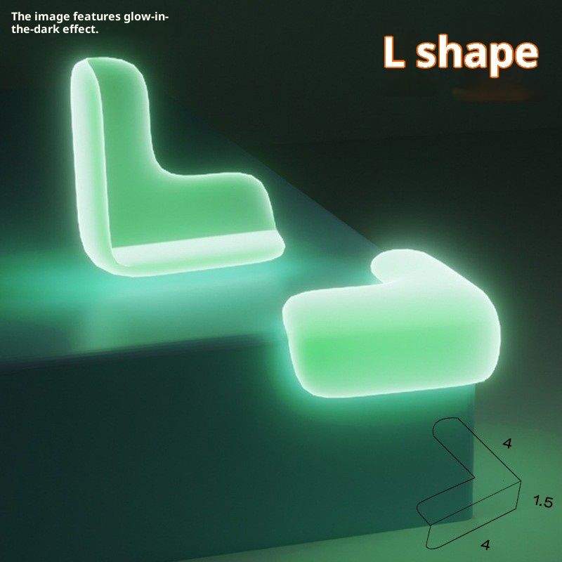 Luminous anti-collision corner protector Furniture Glass Table Desk Cupboard Corner Guards Clear Cushion V1192-AZ-W-2497
