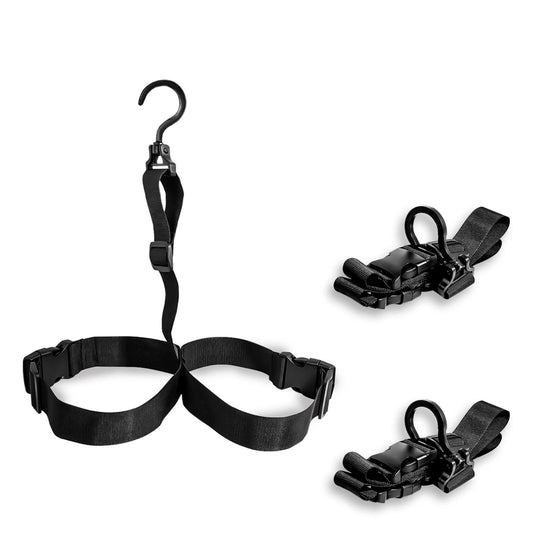 3PCS Fishing Wader Boot Hanger Adjustable Strap for Storage Drying Adjustable Strap Fishing Boot Hangers V1192-AZ-W-2500