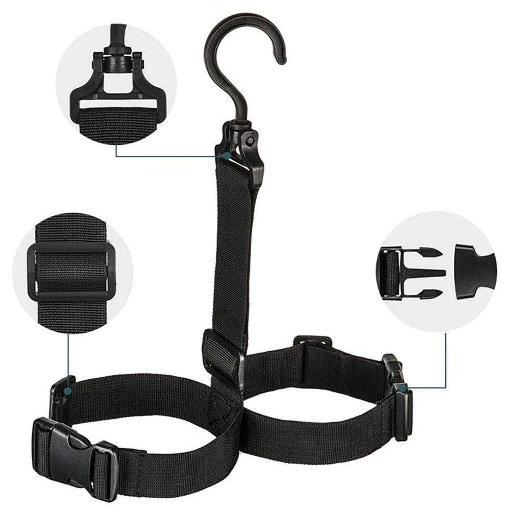 3PCS Fishing Wader Boot Hanger Adjustable Strap for Storage Drying Adjustable Strap Fishing Boot Hangers V1192-AZ-W-2500