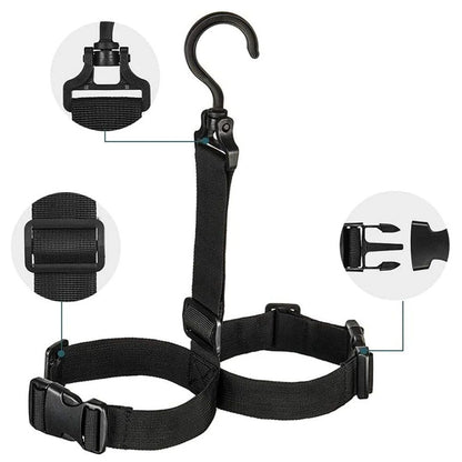 3PCS Fishing Wader Boot Hanger Adjustable Strap for Storage Drying Adjustable Strap Fishing Boot Hangers V1192-AZ-W-2500