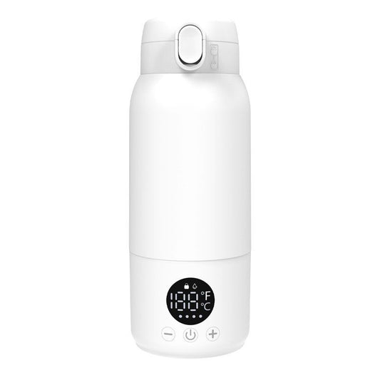 Portable Bottle Warmer 16.9oz Bottle Warmer for Travel, Fast Heating for Breast Milk Formula & Water, Long V1192-AZ-W-2502