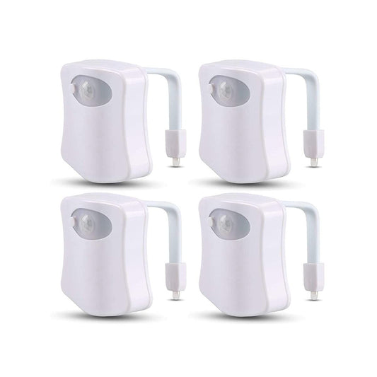 4 Pack Toilet Night Light with Motion Activated Sensor, 16 Colors LED Nightlight Inside Bowl, Cool Stuff for V1192-AZ-W-2504